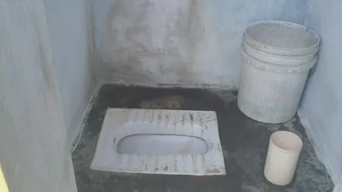 Old styled toilet Stock-Footage 300353443