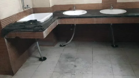 Old styled toilet Stock Footage 309756448