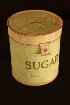 Old sugar can Foto stock