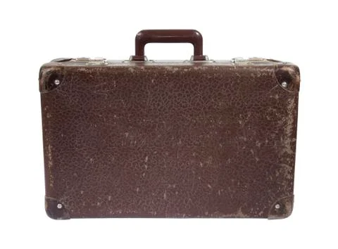 Old suitcase with clipping path Stock Photos