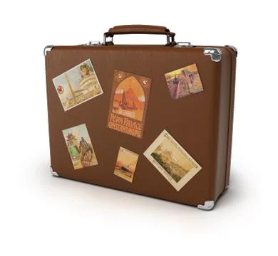 Old suitcase Stock Illustration