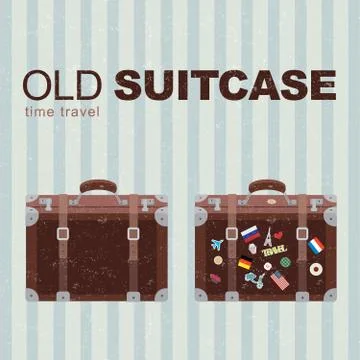 Old suitcase Stock Illustration