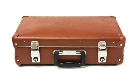 Old suitcase isolated Stock Photos