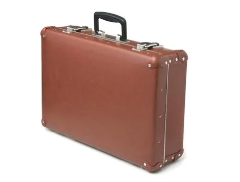 Old suitcase isolated 스톡 사진