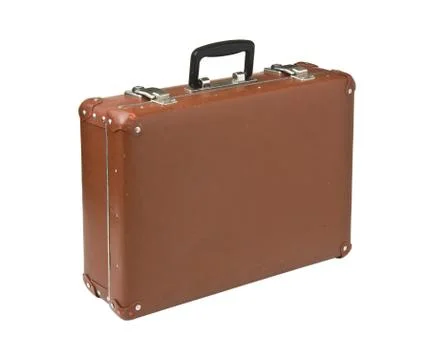 Old suitcase isolated Stock Photos