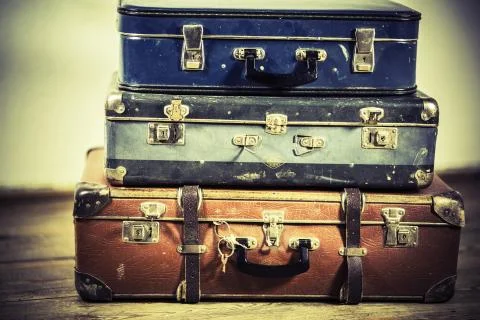 Old suitcase Stock Photos