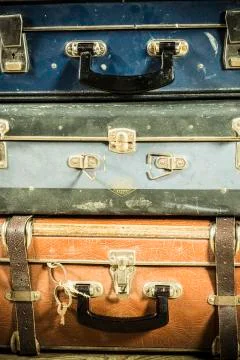 Old suitcase Stock Photos