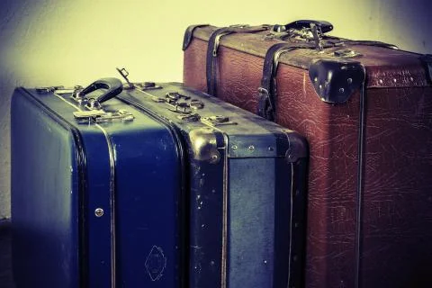 Old suitcase Stock Photos