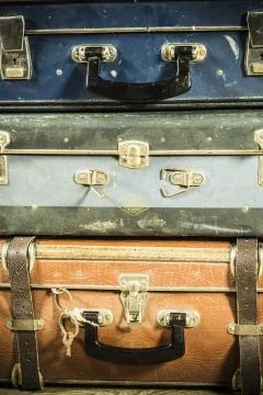 Old suitcase Stock Photos