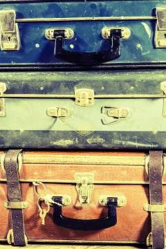 Old suitcase Stock Photos