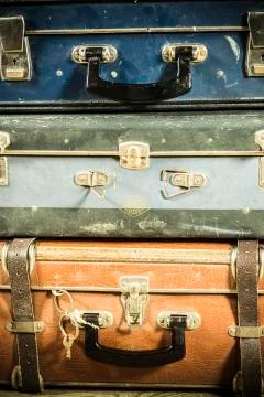 Old suitcases Stock Photos