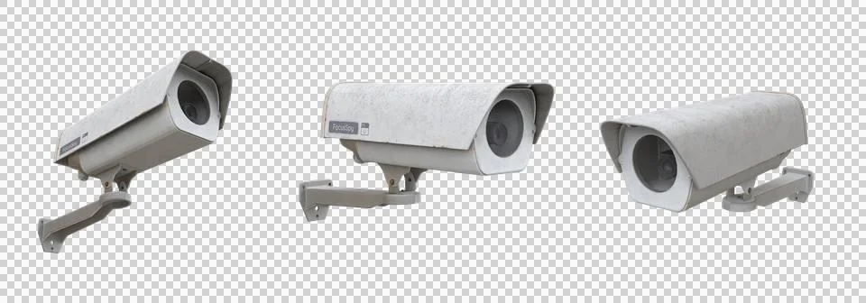Old surveillance camera for set design Stock Illustration