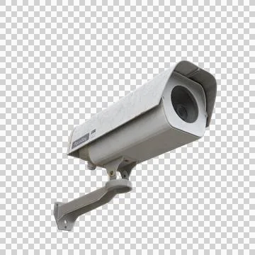 Old surveillance camera for set design Stockillustratie