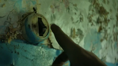 Old switch On / off switch. Video stock 90080203