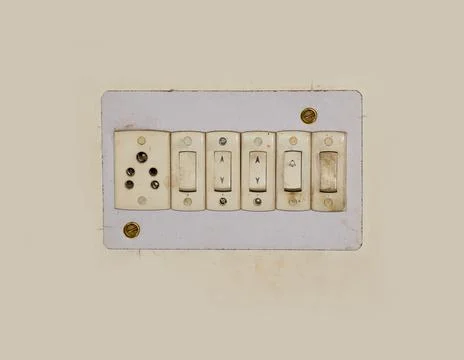 Old switchboard Stock Photos