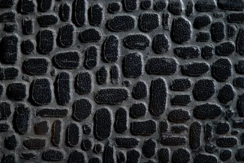 Old synthetic leather with black knobs Stock Photos