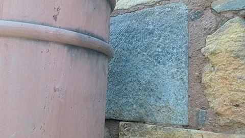 Old sytled dustbin Video stock 302451347