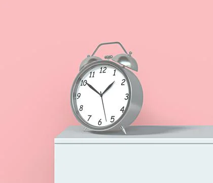 Old table clock 3d icon Stockillustratie