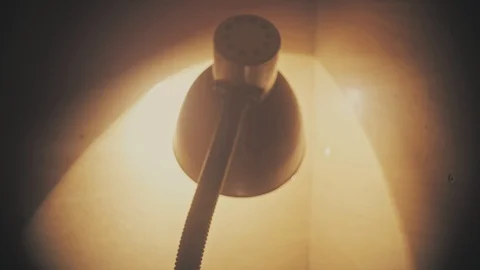 Old table lamp motion Stock Footage 86773949