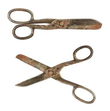 Old tailoring scissors Foto stock