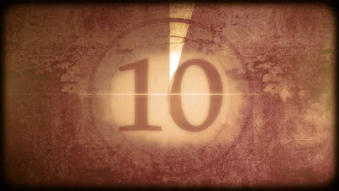 Old Tape Countdown Stock Footage 119423546