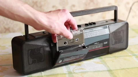 Old  tape recorder Stock Footage 62020339