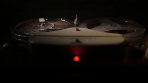 Old tape recorder Stock Footage 73292871