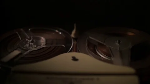 Old tape recorder Stock Footage 73292917