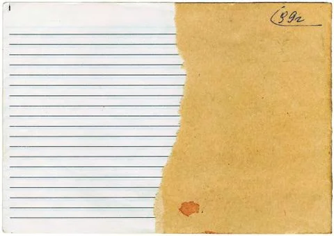 Old tattered notebook 库存照片