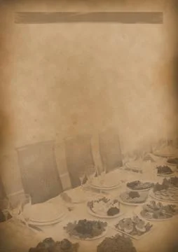 Old tea menu background vintage paper for any design Foto stock