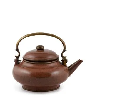Old teapot isolated Stock Photos