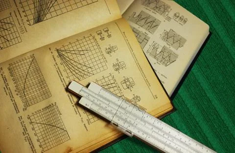 Old technical books 写真素材