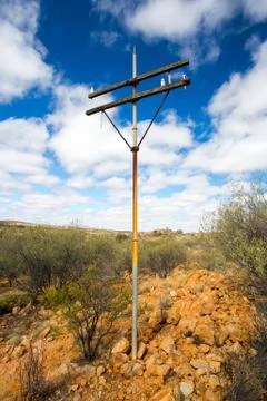 Old Telegraph Pole 스톡 사진