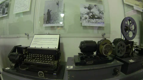 Old Telegraph. Transmitter during the first world war. Stock Footage 35273270