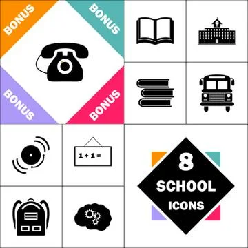Old telephone computer symbol Stock Illustration