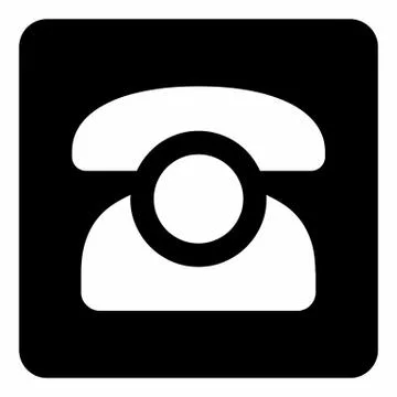 Old telephone icon Illustrazione stock