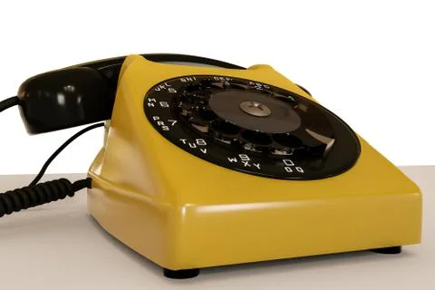 Old telephone Stock Illustration