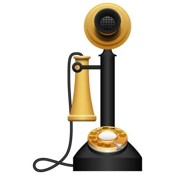 Old Telephone Stock Illustration