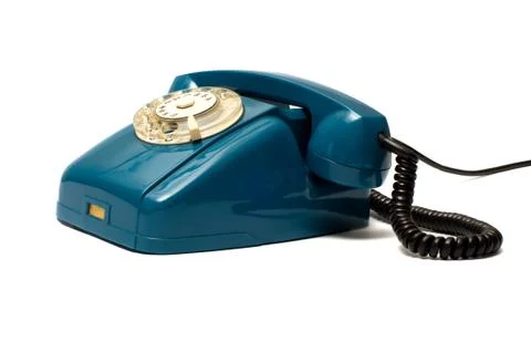 Old telephone. Stock Photos