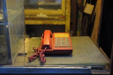 Old telephone Stock Photos