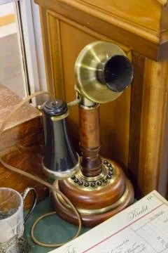 Old telephone Stock Photos