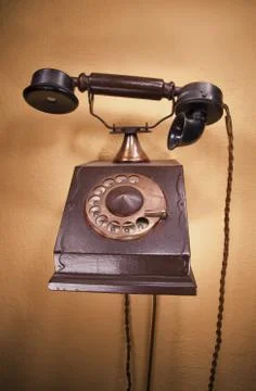 Old telephone Stock Photos