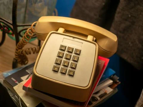 Old telephone  스톡 사진