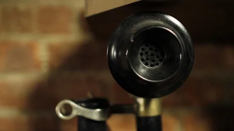 Old Telephone Receiver Stock Footage 112948814