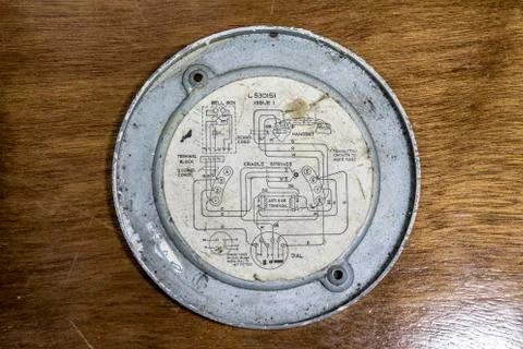 Old Telephone Scheme Stock Photos