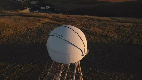 Old telescope in the Elbrus mountains Stock Footage 152797646