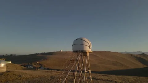 Old telescope in the Elbrus mountains Stock Footage 152797648