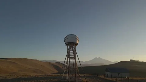 Old telescope in the Elbrus mountains Stock Footage 152797665