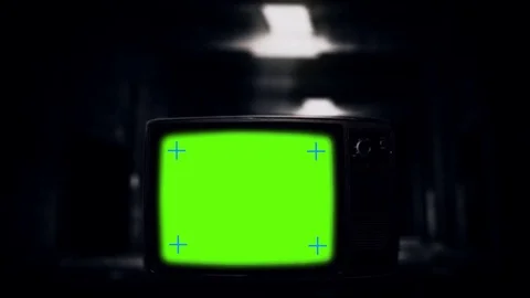 Old Television Abandoned Stock Footage 85027687