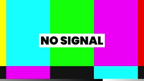 Old television color bars with static texture glitch and chromatic aberrati.. Stock Footage 305299812